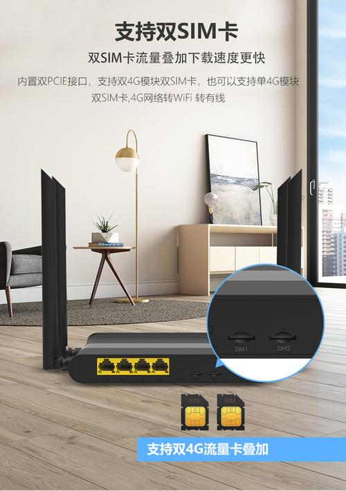 双卡双模4G无线宽带路由器 电竞游戏加速与多网口高速网络的专业之选
